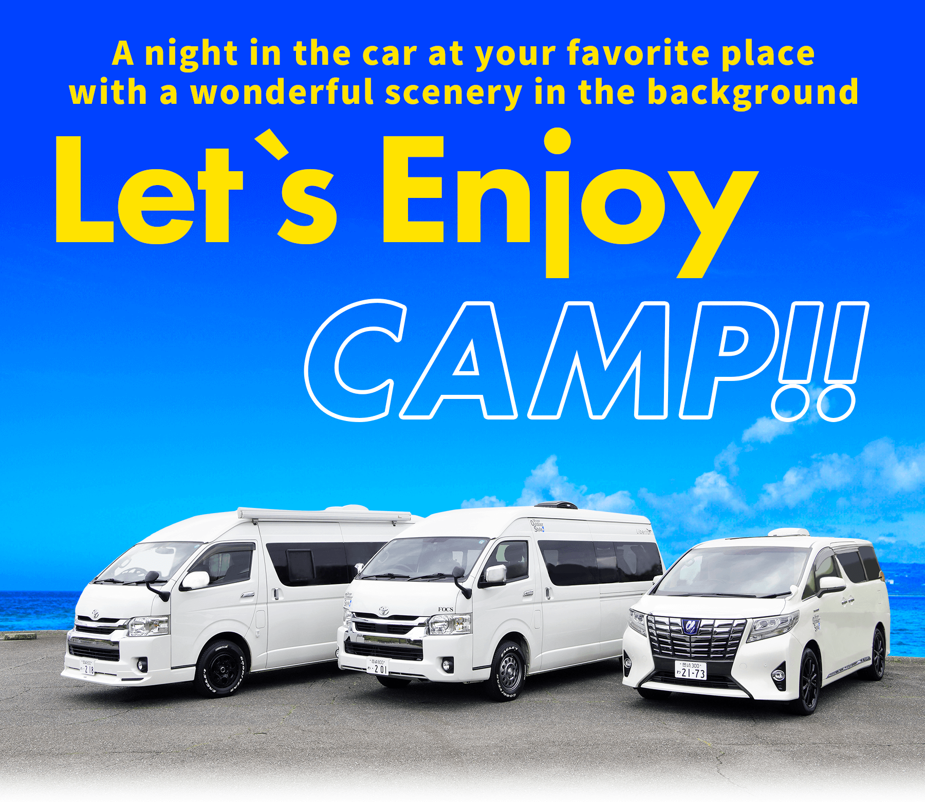 A night in the car at your favorite place with a wonderful scenery in the background